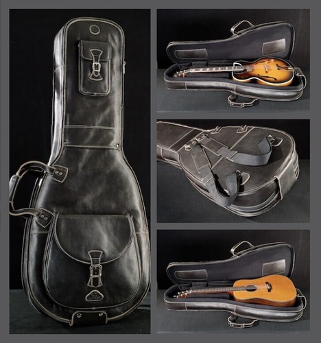 Harvest leather gig bag top - leather,
