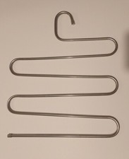 4×Space Saver Pants, Tie, Trouser Hanger Multi Layer Storage Closet Rack