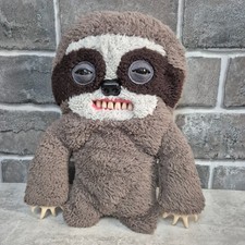Fuggler Sickening Sloth Brown Ugly Monster Plush Toy 12" Spinmaster Tag Cut Off