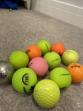 12 Colourful Mixed Golf Balls