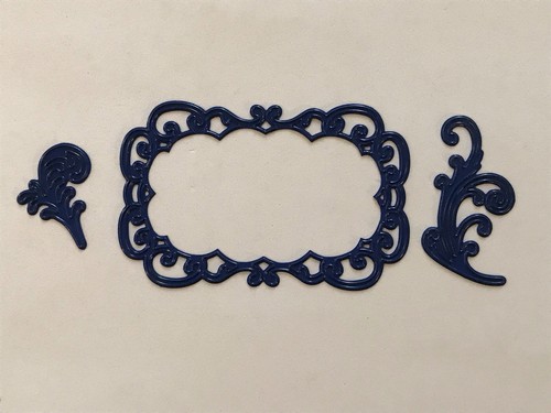 Rectangle frame swirls - frame,