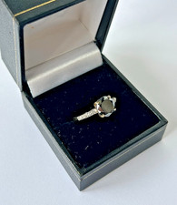 9ct Yellow Gold, 1.8ct Black and White Diamond Ring