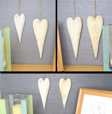 Hanging Wooden Hearts