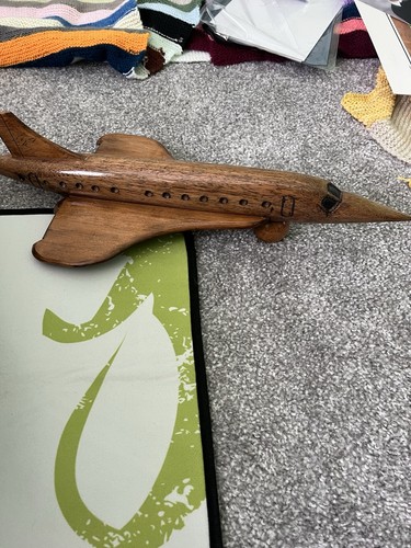 Handmade wooden concorde model - concorde,