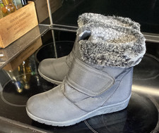 Women's new boots no tags size 6 black AVENUE fur cosy lining