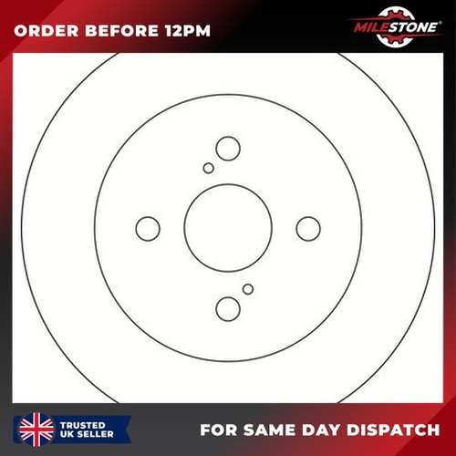 Brake disc for toyota iq - for,