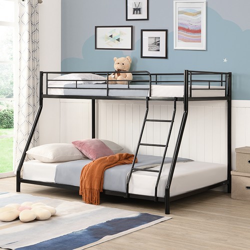 Metal bunk bed black - ,