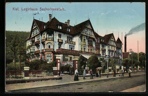 Postcard kiel street section - postcard,