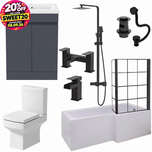 Complete bathroom suite - complete,
