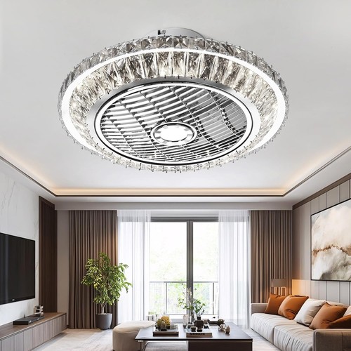 Led ceiling fan - led, remote,k9