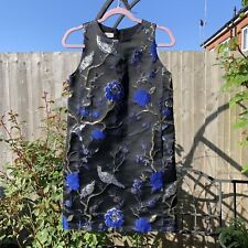 Dress Tafetta with Golden stich birds, XS