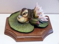 Vintage BOSSONS Fraser-Art Ltd First Venture Mallard Duckling Resin Figure 1980s