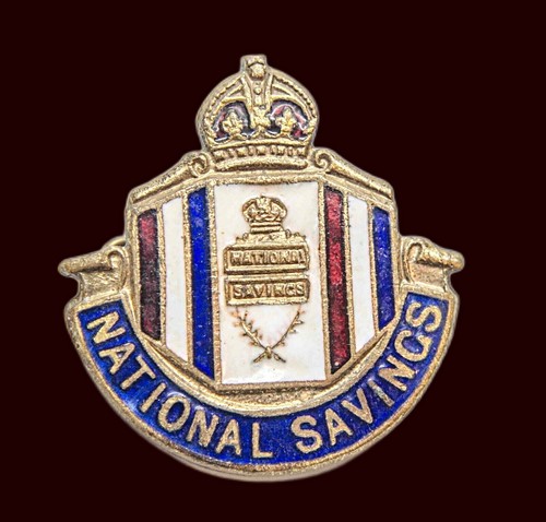 National savings pin badge - badge, in