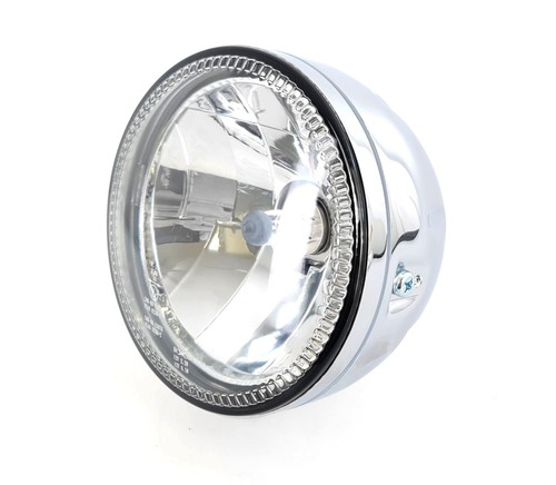Motorcycle chrome headlight - motorcycle,