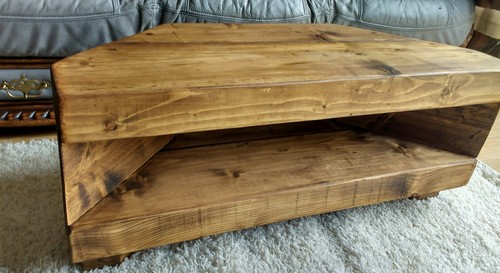 Corner rustic pine unit - rustic,