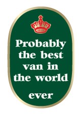 PROBABLY THE BEST VAN STICKER