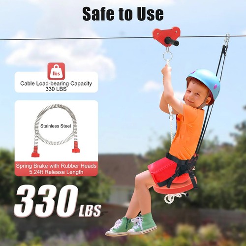 Zip line kit choose length - zip,
