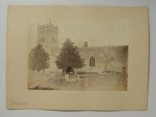 St Marys Church Amersham Buckinghamshire UK Graveyard c1870s VTG Albumen Photo