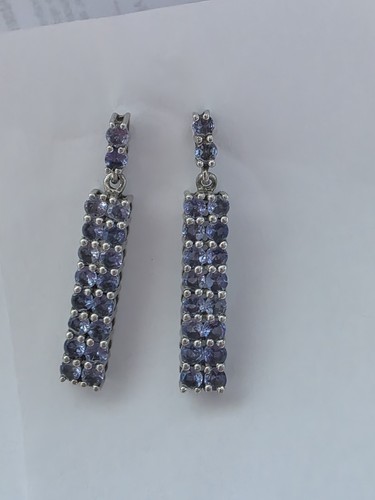 Tanzanite drop earrings - drop,