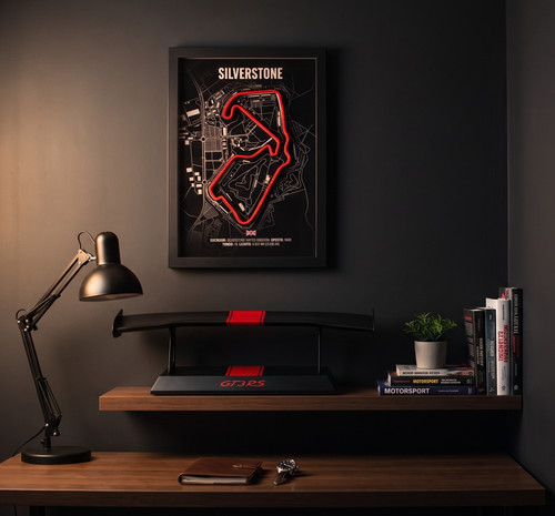 Silverstone circuit framed - silverstone,