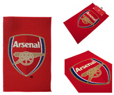 Arsenal FC Rug Red Floor Crest Fan Gift Home Decoration Official Licensed