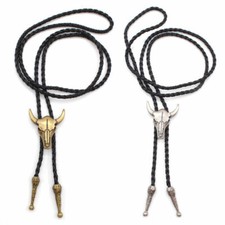 Western Cowboy Bolo Tie Bull
