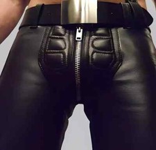 Men's Real Leather Motorbike