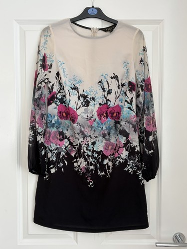 Lipsy satin shift - dress, floral