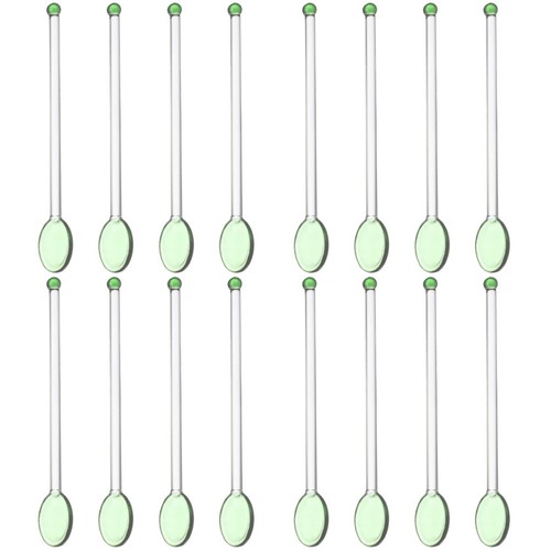 16pcs reusable green - reusable, glass