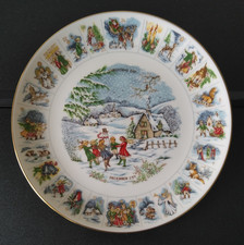 Vintage Coalport Fine Bone China ‘Advent’ Christmas Collectors Plate 23 cm Boxed