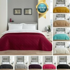 Luxury Quilted Bedspread Throw Comforter Bedding Large Sofa Cover Double 150x200