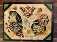 Original Tattoo Flash Sheet By Mario Desa