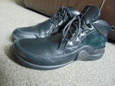 Ladies ROMIKA Soft Black Leather and Suede Laced Boots Size 39 UK 6