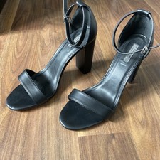 Womens Black Party Shoes Summer Sandals Size 41 7/8 High Heel t k maxx christmas