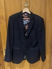 Next Navy Blue Micro Check Two