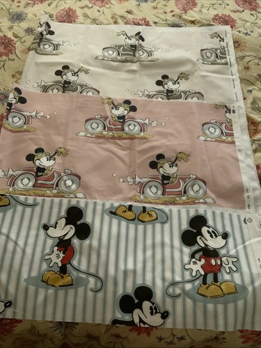 Mickey mouse fabric remnants - mickey,