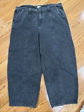 Mid-Rise Barrel Leg Jeans