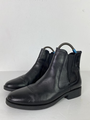 Joules black leather - leather, chelsea