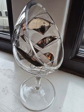 Vintage Nobile Glassware 21cm Mosaic Candle Holder