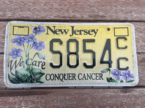 New jersey license plate - jersey,