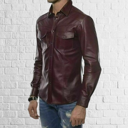 New men genuine red lambskin - men's,