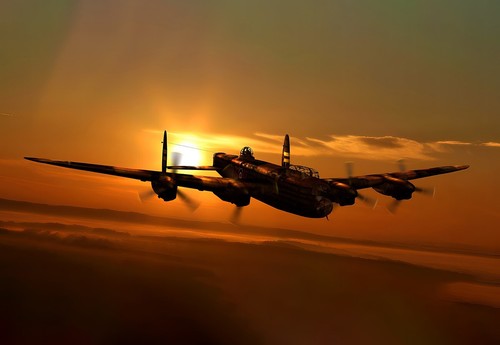 Lancaster bomber comes - bomber,