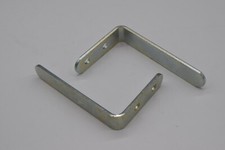 2x Twyford L-Shaped Metal Low Level Toilet Cistern Support Brackets 100 x 65mm