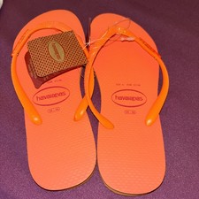 Havaianas Ladies Coral Spark Size 3 Flip Flops BNWT no box 