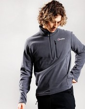 Berghaus Mens Micro Prism Polartec Half Zip Fleece Top Grey Carbon M L RRP £65
