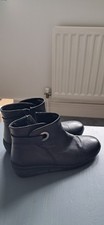 Black Leather Ankle Boots Size
