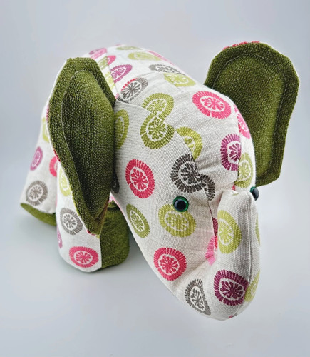 Handmade fabric elephant - handmade,