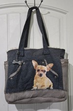 Fuzzynation Pug Tote Bag Gray