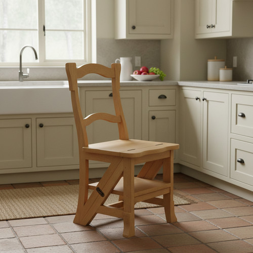 Library step chair - step, folding