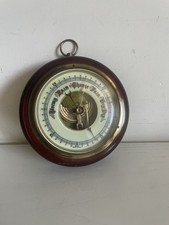 Vintage Weather Barometer Wood